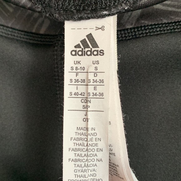 Adidas Climalite Black & Grey Athletic Leggings - Picture 9 of 10